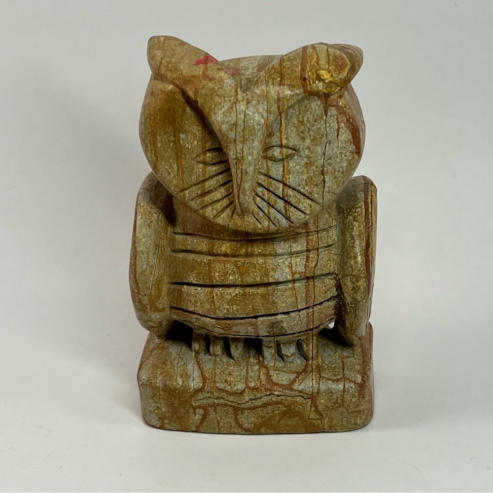 Hand Carved Stone Owl